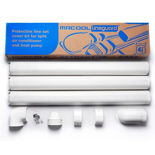 MrCool LineGuard 4.5 in. 16-Piece Complete Line Set Cover Kit for Ductless Mini-Split or Central System MrCool 