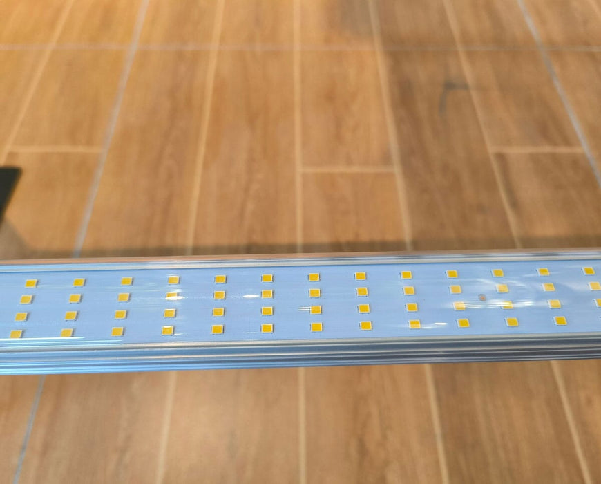 Detail of Mammoth Lighting Clone Light bar with dense LED diode layout under protective lens.