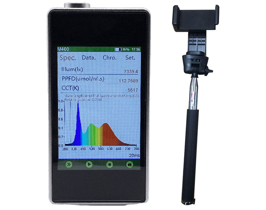 Mammoth Lighting M400 PAR Meter with tripod upgrade.