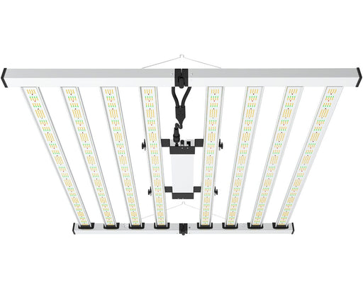 Front-facing view of Nova Sun Series LED grow light with dense diode layout delivering high PPFD and even canopy coverage.