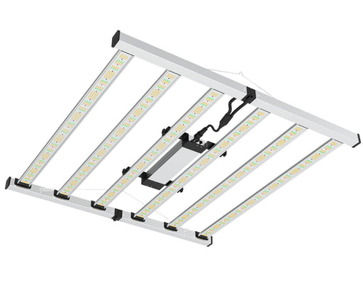 Underside view of Mammoth Nova Sun Veg + Mom 720W LED grow light with six high output LED bars.