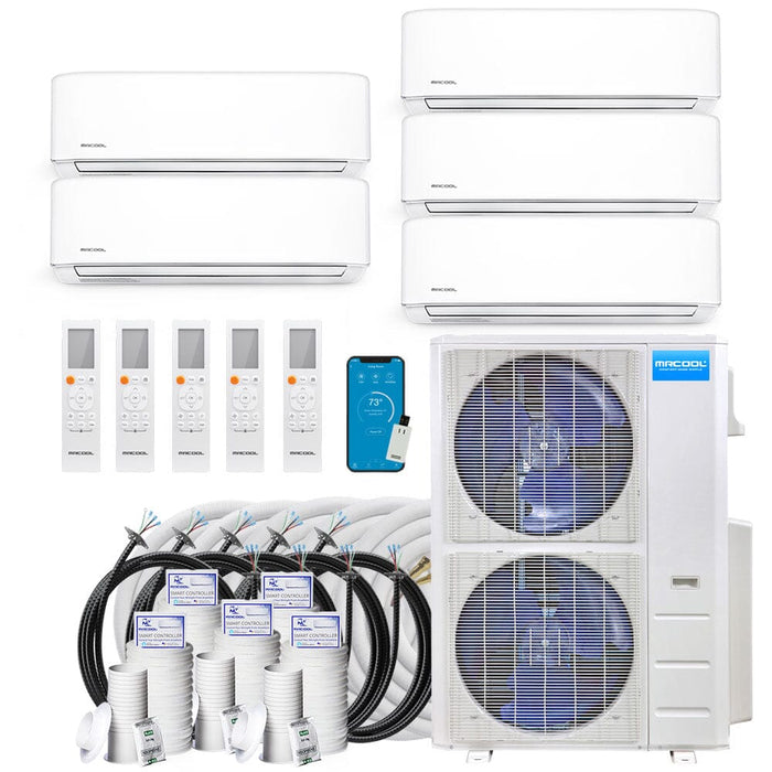 MrCool 5 Zone 45K BTU (9K+9K+9K+9K+9K) Ductless Heat Pump DIY 4th Gen Air Conditioners MrCool 