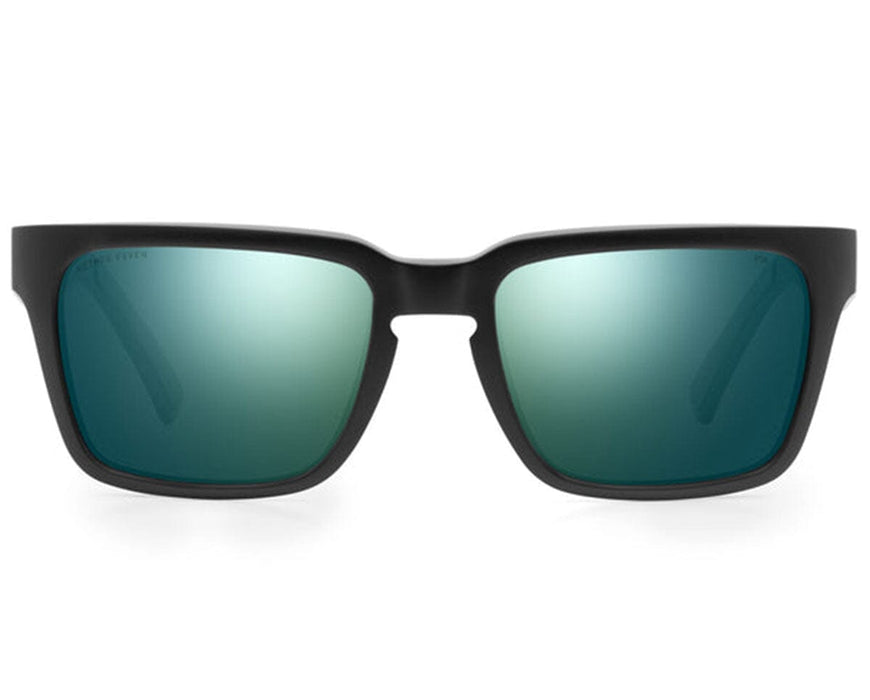 Method Seven Evolution FX2 LED grow glasses matte black frame with turquoise mirror lens coating front view.