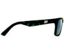 Method Seven Evolution FX2 Emerald Tortoise LED glasses side view showing TR90 frame and flex hinges.