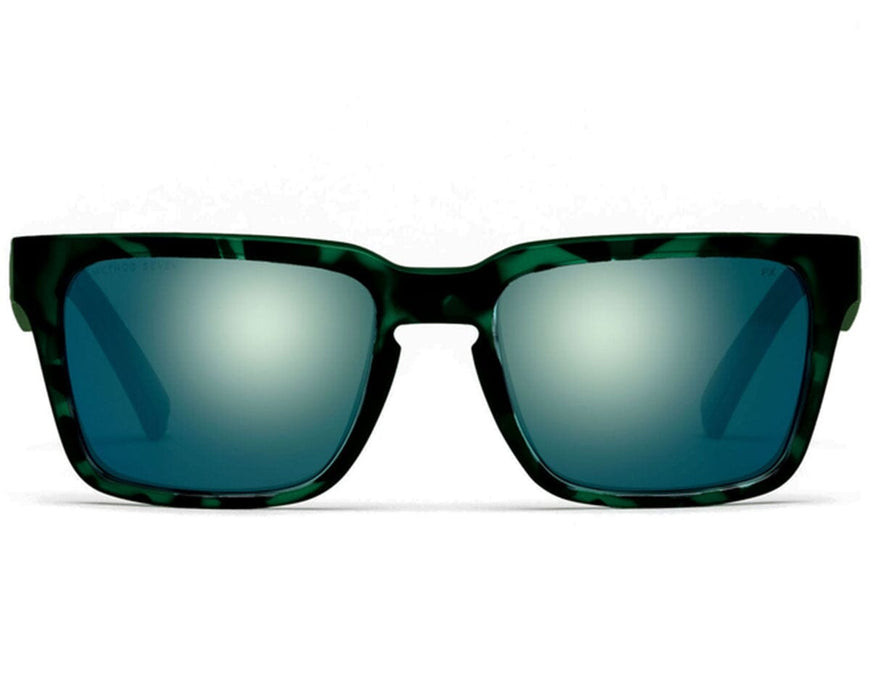 Method Seven Evolution FX2 Emerald Tortoise grow room glasses with mirrored emerald lenses front view display.