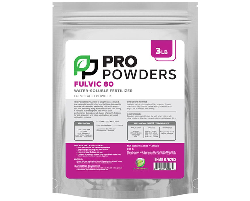 Pro Powders Fulvic 80 (Fulvic Acid Powder)