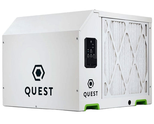 Image of the The Quest 746 480V featuring high capacity, 730 pints/day, 8.3 pints/kWh efficiency, multi-coil tech, digital controls, low amp draw, and compact design.