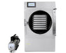 Stay Fresh 7 Shelf Home Freeze Dryer shown with its standard premier vacuum pump attached.