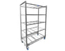 Wachsen 4-Level Rolling Cloning Cart with multiple shelves on a white background.