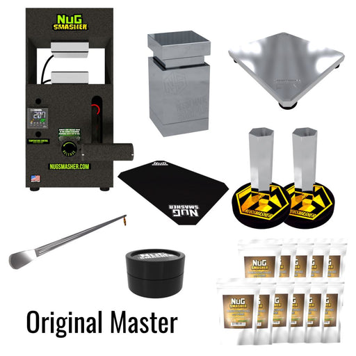NugSmasher Original Master Combo Set (All-In-One Starter Kit) Rosin Press NugSmasher