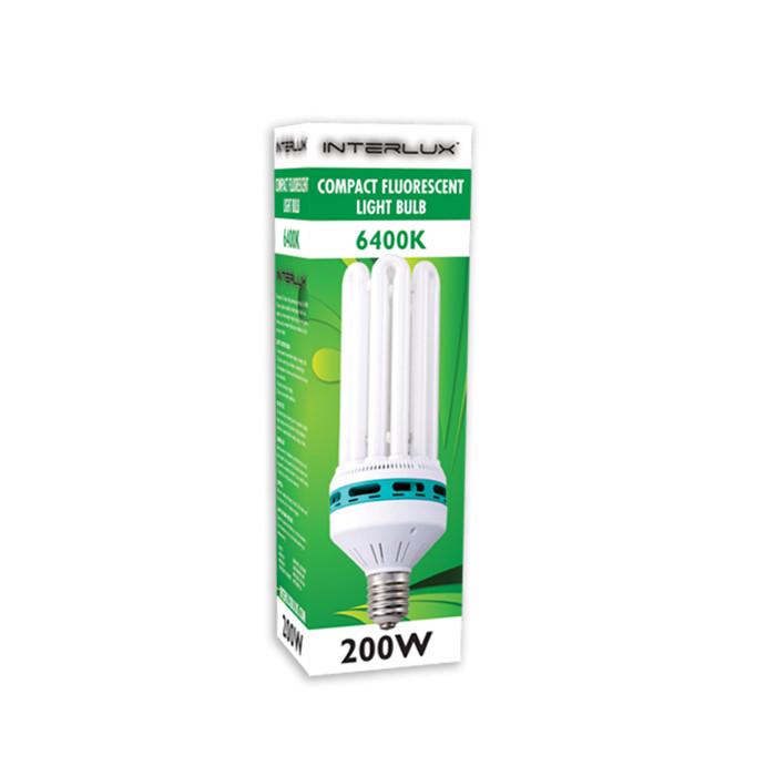 compact fluorescent light bulbs for growing plants InterLux 200 Watt CFL Bulb 6400K Cool White
