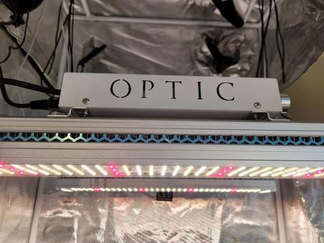 Optic GMax 150 Dimmable LED Grow Light front and top