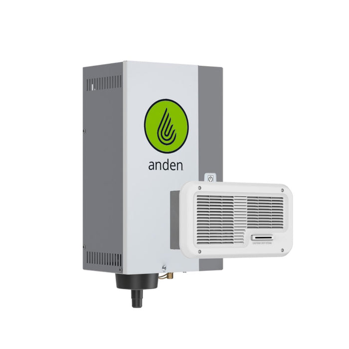 Anden AS35FP Steam Humidifier w/Fan Pack and Digital Humidistat Climate Control Anden