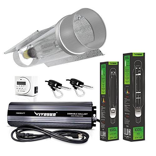 Vivosun 1000 Watt HPS and MH Cool Tube Reflector Kit