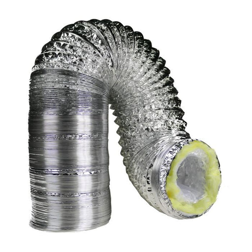 6 Inch By 25 Foot Insulated Foil Ducting Ventilation