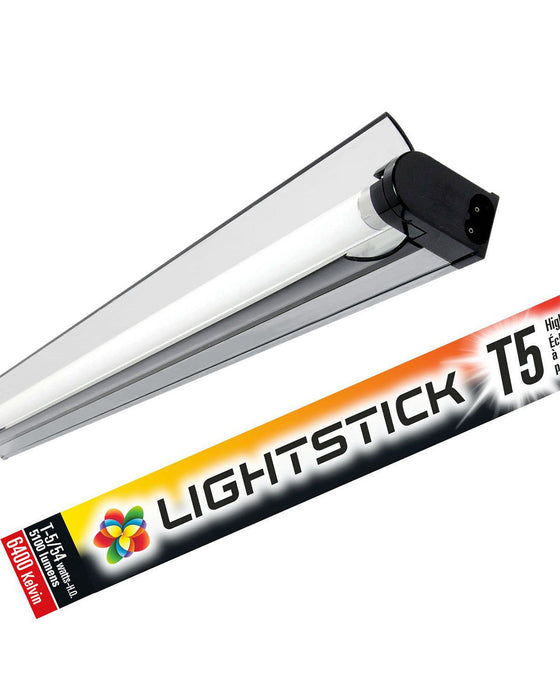 Wachsen Lightstick 48" T5 Fixture + Fluo 54W 6400K w/ Reflector Lighting Wachsen 