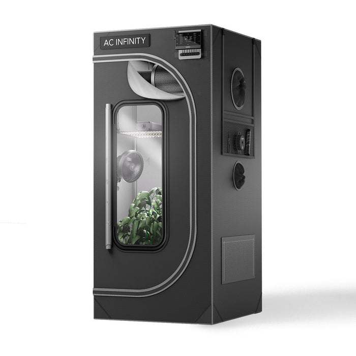 mylar grow tent AC Infinity 2x2 CLOUDLAB 722 Advance Grow Tent 24"x24"x72"