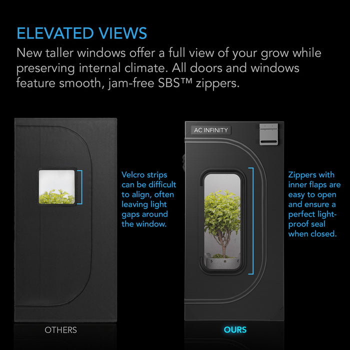 ac infinity grow tents AC Infinity 10x10 CLOUDLAB 811 Advance Grow Tent 120"x120"x80"