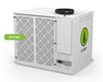 White Anden A710V3 industrial dehumidifier with two front filter panels and a black power cable.