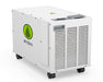 Front view of the Anden A100F dehumidifier, featuring the Anden logo, air intake, and vents for efficient moisture removal in grow spaces.