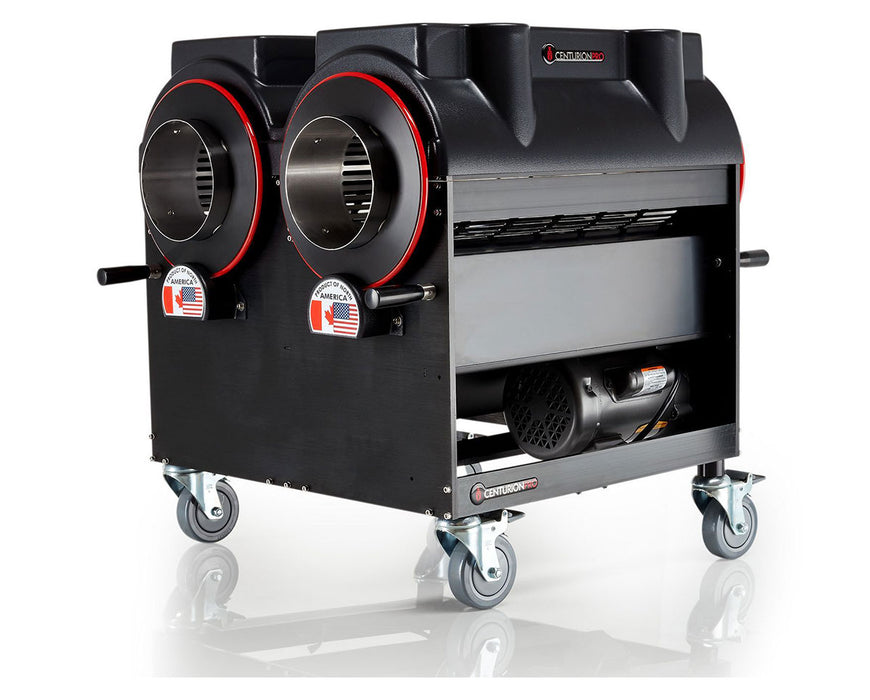 Internal belt drive system of the CenturionPro Gladiator Trimmer showing the precision-engineered mechanics.