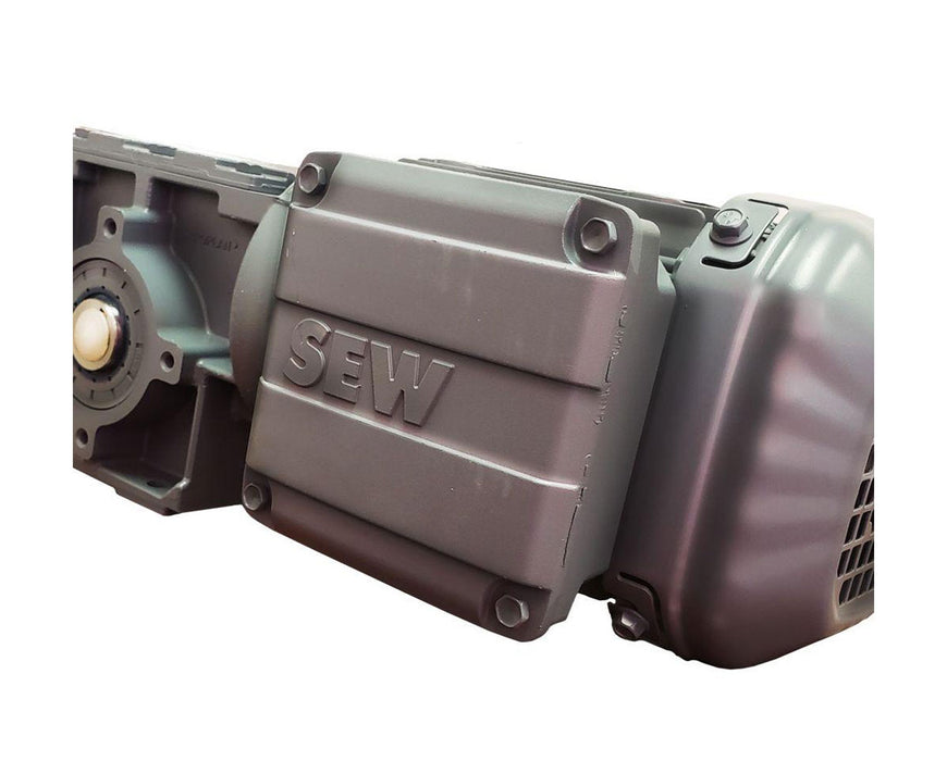 Close-up of SEW Eurodrive motor used in the CenturionPro HP1 Bucker for powerful and reliable operation.