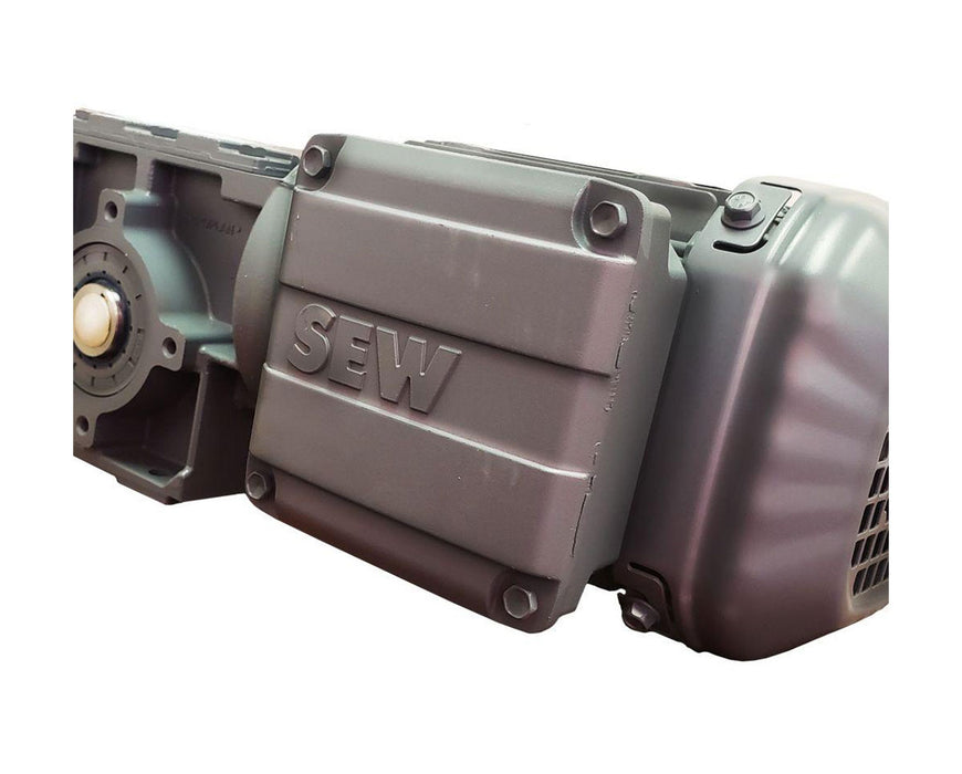 Close-up of the industrial-grade SEW motor powering the CenturionPro HP3 Bucker.