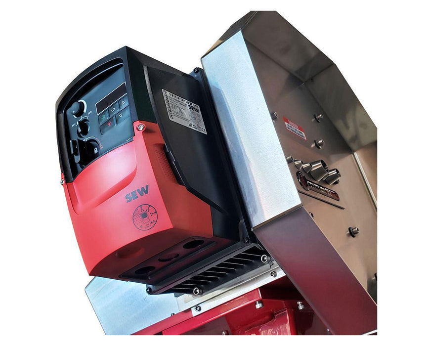 CenturionPro HP3 Bucker showing motor controller with dials, wiring, and mounting.