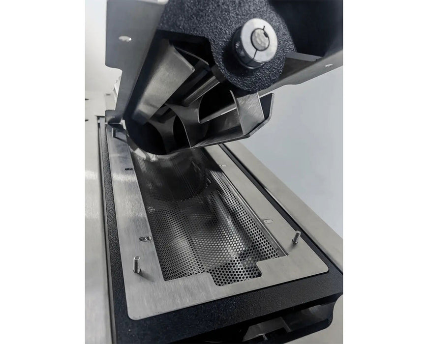 Close-up image of the G-Lite Tabletop Grinder low RPM paddles.