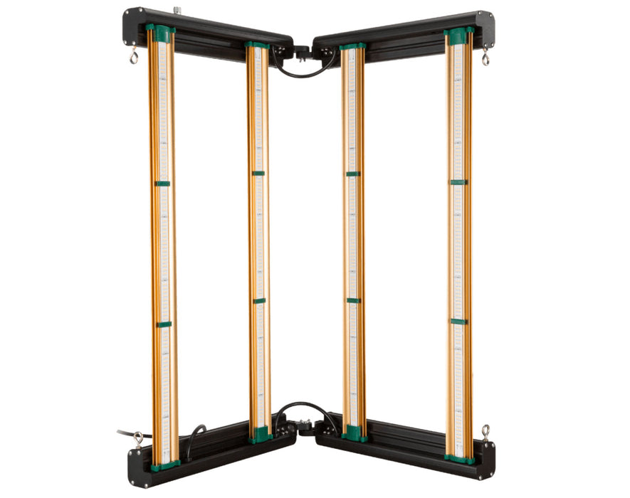 Compact view of ROI-E420 grow light folded flat for efficient shipping and storage.