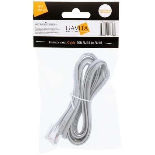 Gavita E-Series LED Adapter Interconnect Cable 10ft RJ45 to RJ45 LED light Gavita 