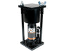 Jack Puck 8 Ton Round Mold Rosin Press with hydraulic jack and steel frame, ideal for pressing kief, hash, or sift into pucks.