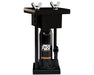Jack Puck 8 Ton Square Mold Rosin Press with hydraulic jack and black steel frame for compact brick-style extraction.