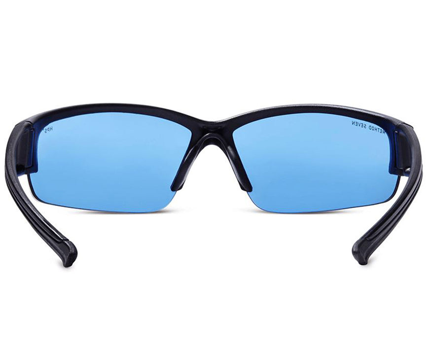 Rear view of Method Seven Cultivator HPS Classic glasses showcasing ergonomic arms and full-frame fit.