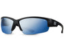 Method Seven Cultivator HPS Classic glasses with semi-rimless matte black frame and blue HPS+ lenses, angled front view.