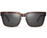 Front view of Method Seven Evolution SUN Polarized sunglasses in tortoise-shell design showing wide square lenses.