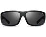 Front view of Method Seven Resistance 2 Sun Polarized glasses with sleek black frame and dark lenses.