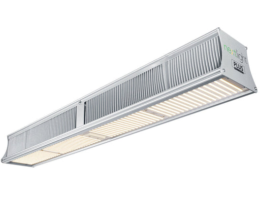 Angled view of the NextLight Plus Pro 320W LED Grow Light showing sleek, rectangular design and LED panel.
