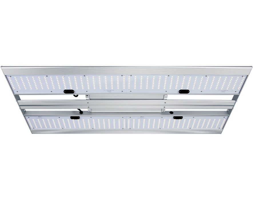 Bottom view showing full diode array across two long LED boards.