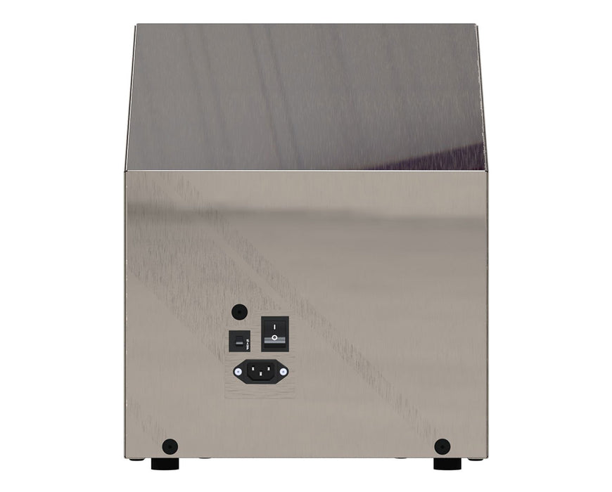 Rear view of the NugSmasher IQ showing power switch, ports, and rear panel design.