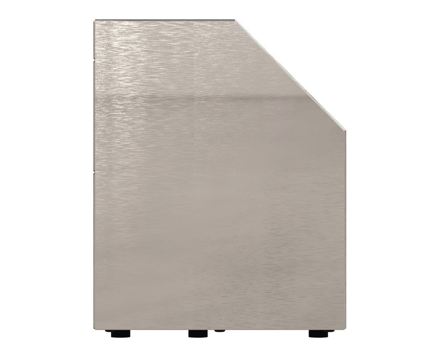 Right-side view of the NugSmasher IQ Pro rosin press with angled rear housing panel.