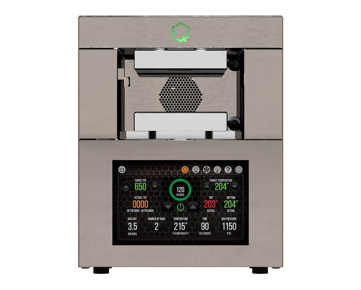 IQ automatic rosin press for solventless cannabis extraction only $3,760