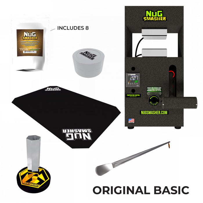 NugSmasher Original Basic Combo Set (All-In-One Starter Kit) Rosin Press NugSmasher