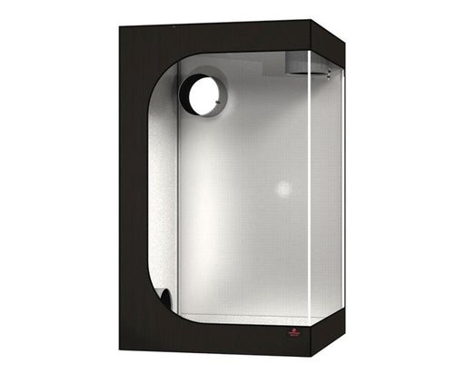 Interior view of the Secret Jardin Hydro Shoot 120 grow tent with reflective lining and ventilation ports visible on top and side.