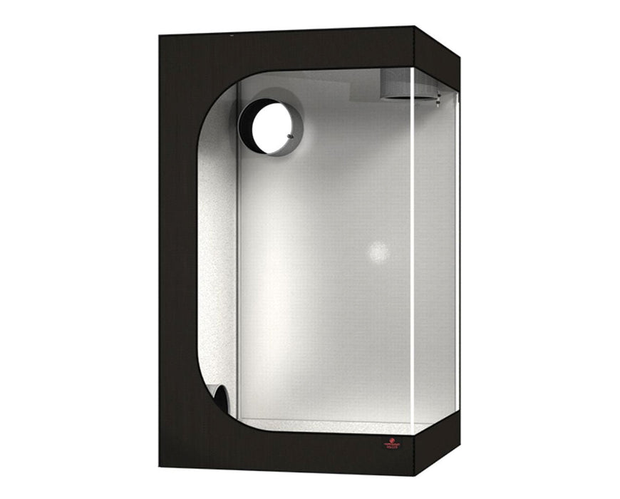 Interior view of the Secret Jardin Hydro Shoot 120 grow tent with reflective lining and ventilation ports visible on top and side.