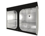 Secret Jardin Wide Dark Room 300 Grow Tent with dual compartments and reflective interior for optimized light distribution.