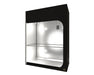 Secret Jardin Wide Dark Street 150 Grow Tent featuring reflective mylar lining, metal shelf, and hanging sensor for environmental control.
