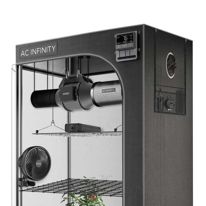 AC INFINITY ADVANCE GROW TENT SYSTEM 2X4, 2-PLANT KIT, INTEGRATED SMART CONTROLS TO AUTOMATE VENTILATION, CIRCULATION, FULL SPECTRUM LED GROW LIGHT Grow Tent AC Infinity 