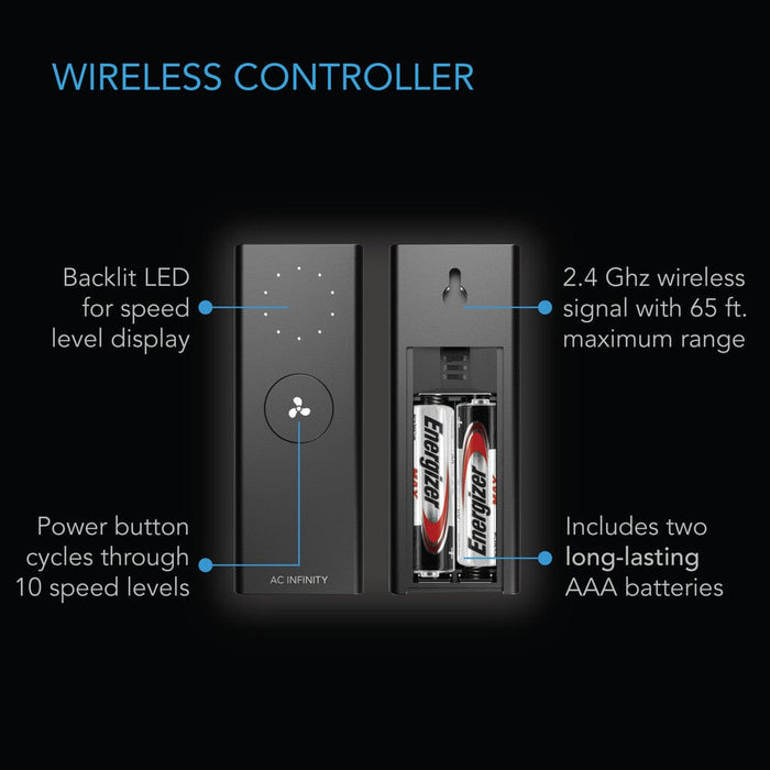 Controller 63, Wireless Remote Fan Controller Climate Control AC Infinity 