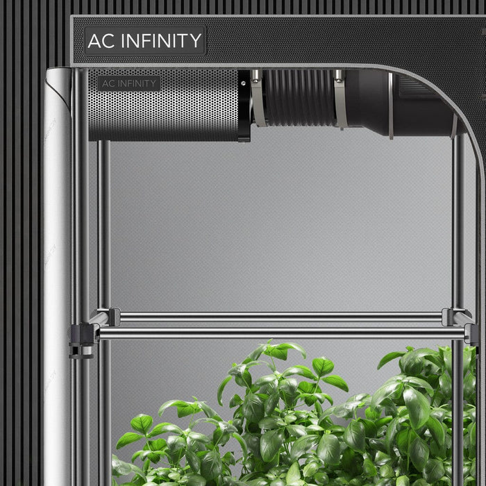 AC Infinity Advance Grow Tent System 3x3, 3-Plant Kit, Full Spectrum LED Grow Light